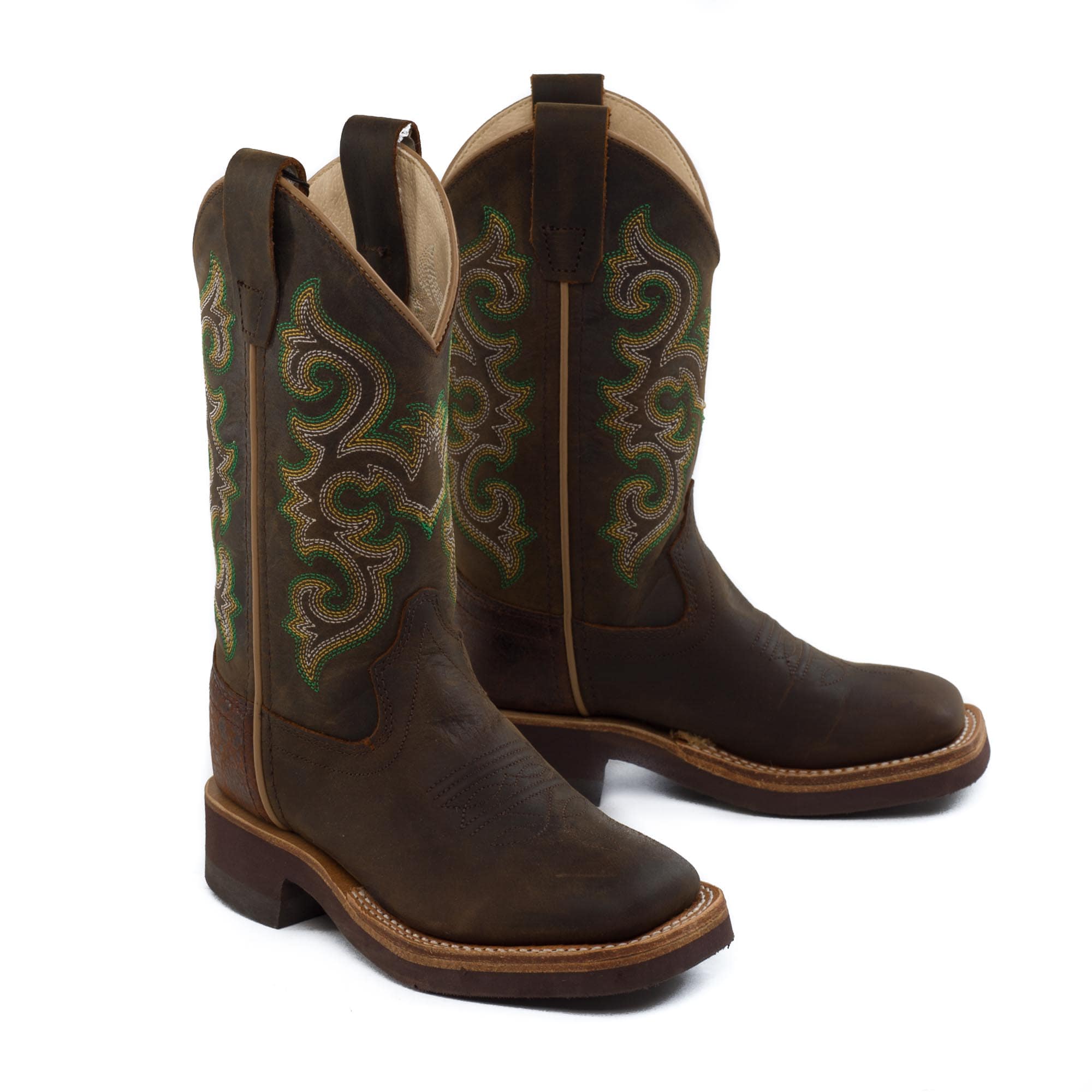 Bottes Western Cowboy Femme Jama Old West LF2001 Cuir Marron à Enfiler Bottes Western Cowboy Femme Jama Old West LF2001 Cuir Marron à Enfiler